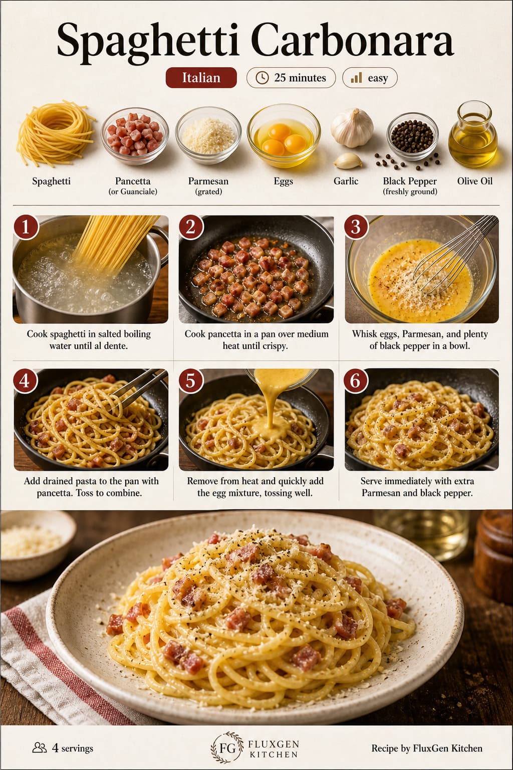 food recipe flowchart