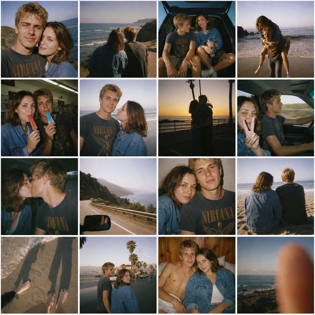 nostalgic photo grid
